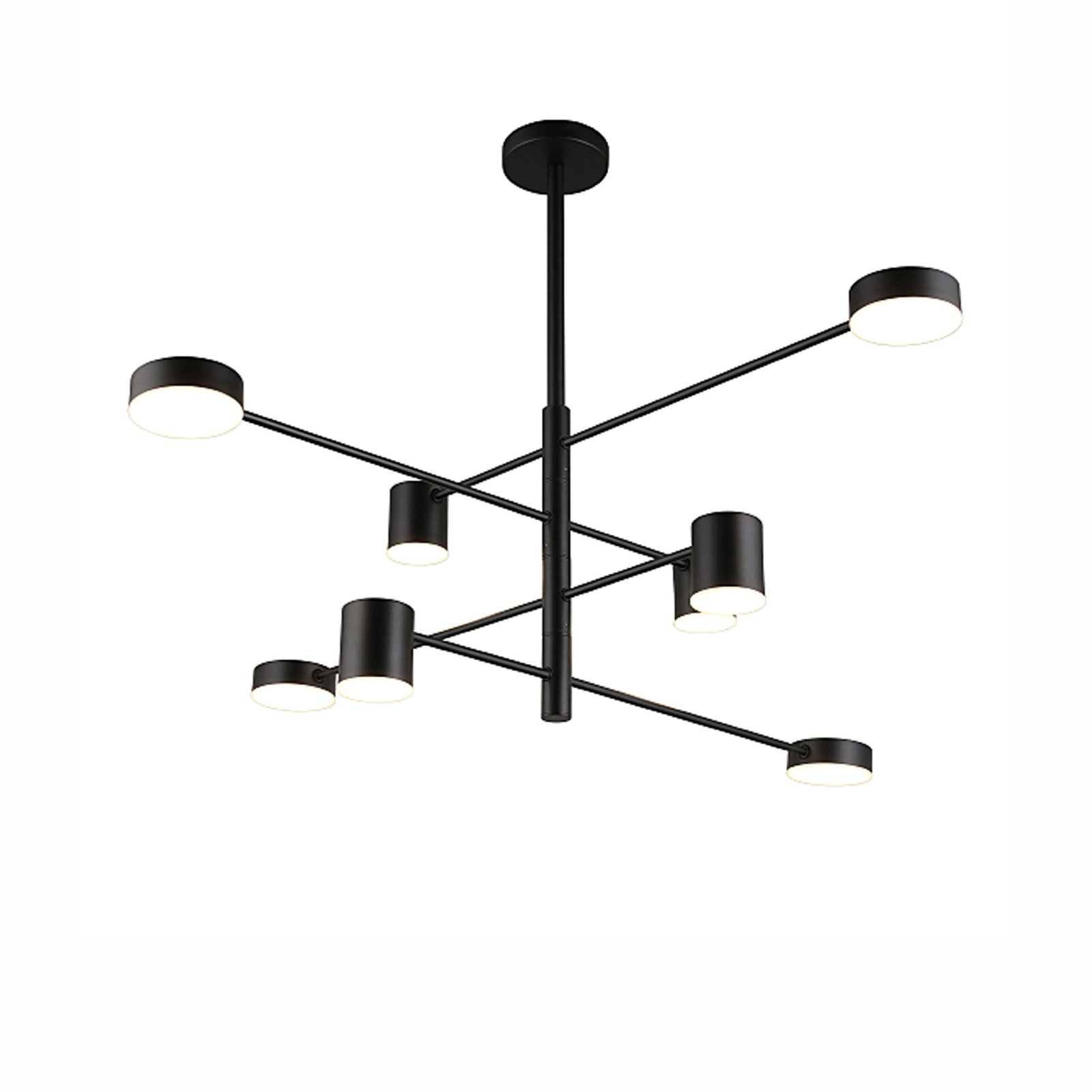 360° Rotate Modern Ceiling Chandelier Black