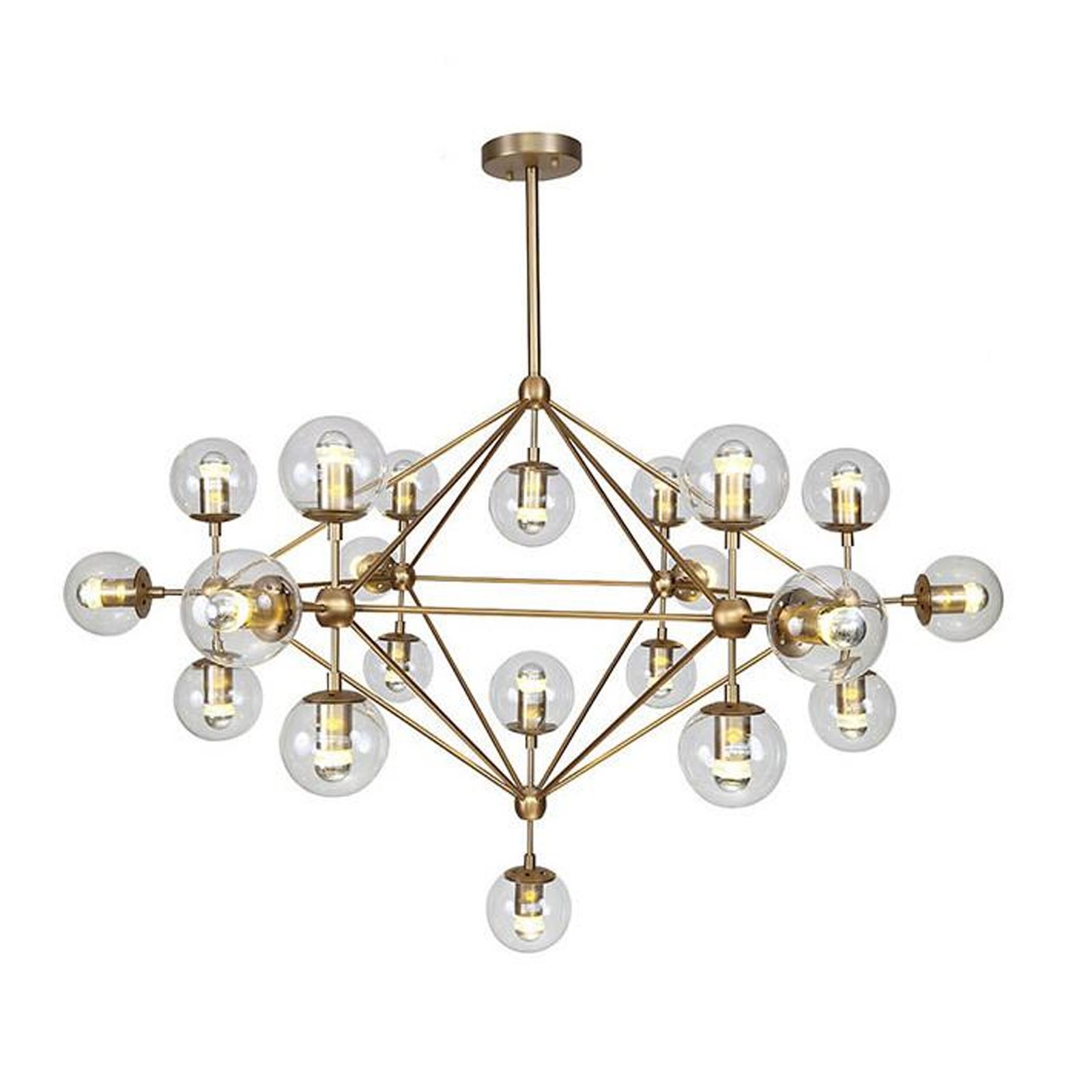 Retro Industrial Loft Pendant Champagne