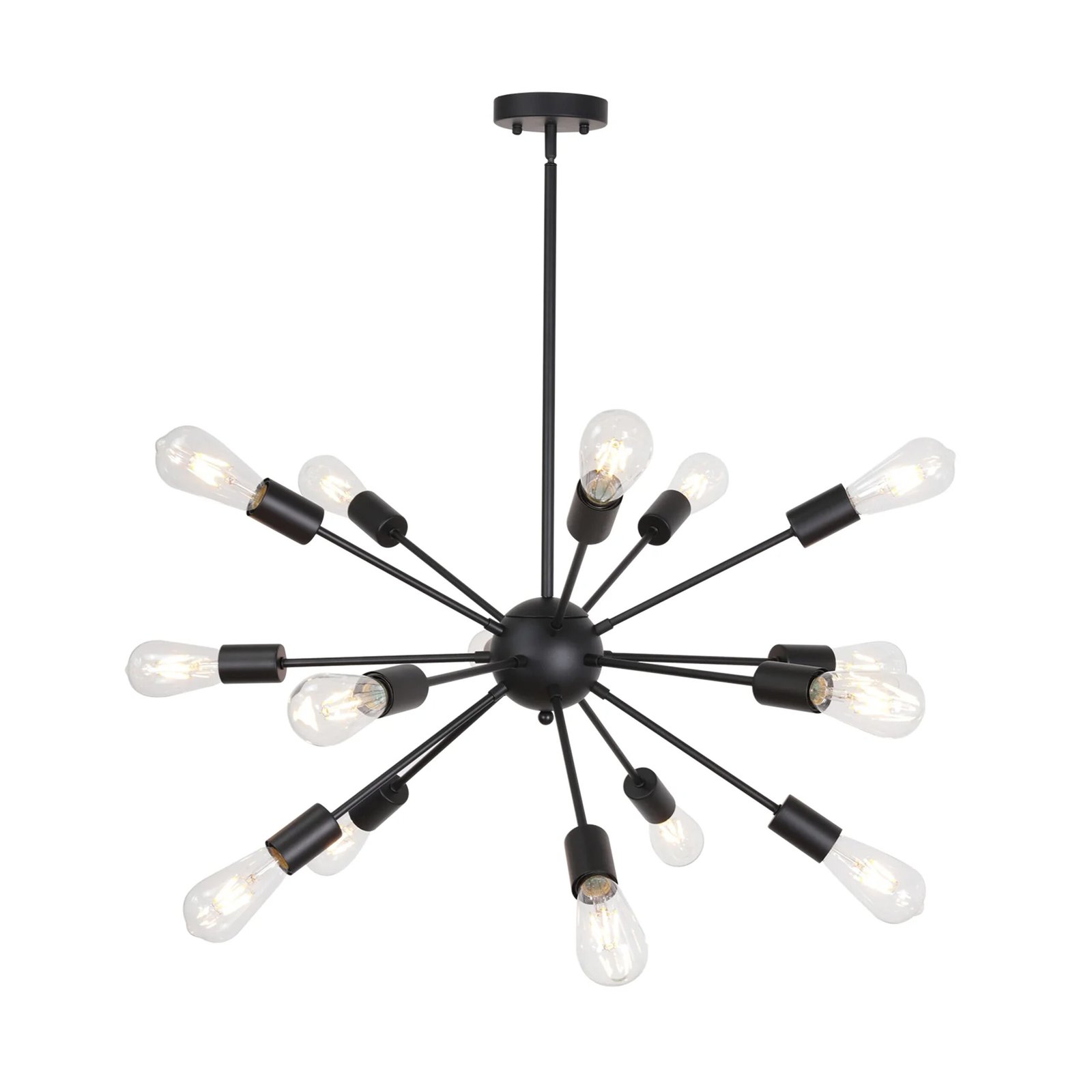 Sputnik Modern Gold Chandelier black